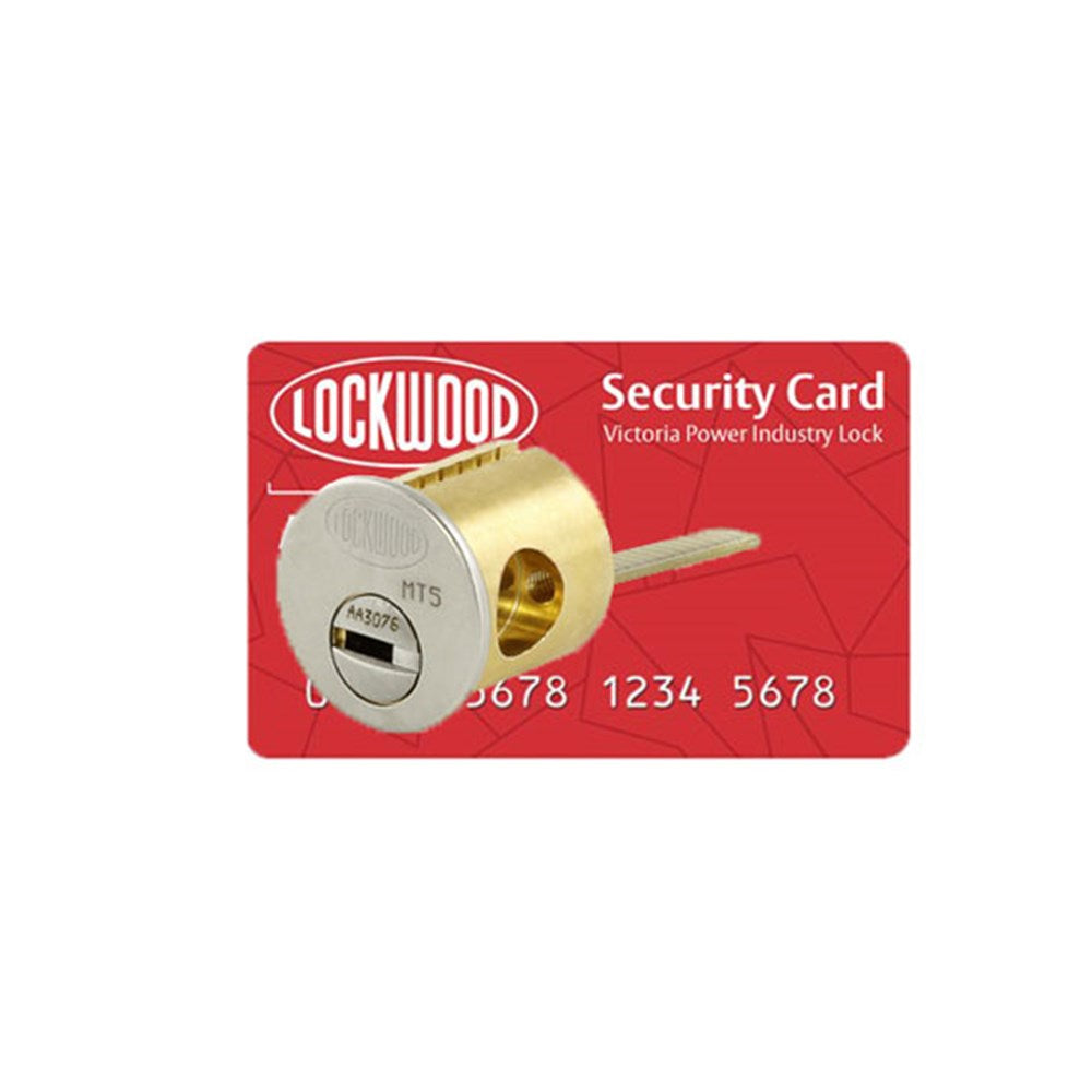 Lockwood Victorian Power Industry Lock - LOCKWOOD VPIL 201 MT5 CYL SC 201PI2MT5 SC KD (1xKey 1xCard)