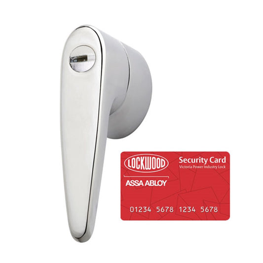 Lockwood Victorian Power Industry Lock - LOCKWOOD VPIL 8474 MT5 GARAGE LOCK CP 8474PI2MT5 CP (1xKey 1xCard)